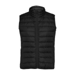 Women’s feather-touch insulated polyester vest, 290 g/m², Roly black colour