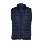 Women’s feather-touch insulated polyester vest, 290 g/m², Roly navy-blue colour