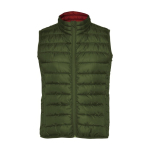 Women’s feather-touch insulated polyester vest, 290 g/m², Roly military green colour