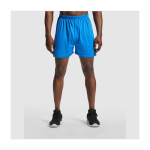 Unisex 100% polyester sports shorts, 140 g/m², Roly navy-blue colour