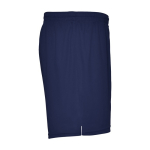 Unisex 100% polyester sports shorts, 140 g/m², Roly navy-blue colour