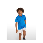 Children’s 100% polyester sports shorts, 140 g/m², Roly navy-blue colour