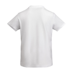 Men’s 100% organic cotton piqué-knit polo shirt, 210 g/m², Roly white colour