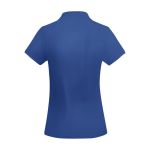 Women’s 100% organic cotton piqué-knit polo shirt, 210 g/m², Roly royal blue colour