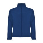 Unisex three-layer polyester softshell jacket, 300 g/m², Roly royal blue colour