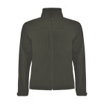 Unisex three-layer polyester softshell jacket, 300 g/m², Roly military green colour