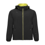 Unisex softshell jacket made of polyester and elastane, 300 g/m², Roly black colour