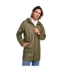 Men’s waterproof polyester raincoat, 210 g/m², Roly navy-blue colour