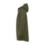 Men’s waterproof polyester raincoat, 210 g/m², Roly military green colour