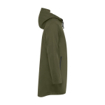 Men’s waterproof polyester raincoat, 210 g/m², Roly military green colour