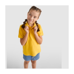 Children’s piqué-knit 100% cotton polo shirt, 200 g/m², Roly yellow colour