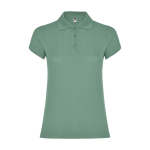 Women’s piqué-knit 100% cotton polo shirt, 200 g/m², Roly olive green colour