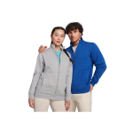 Unisex high-neck cotton and polyester sweater, 280 g/m², Roly navy-blue colour