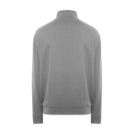 Unisex high-neck cotton and polyester sweater, 280 g/m², Roly heather light grey colour