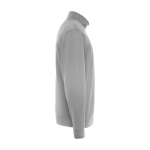 Unisex high-neck cotton and polyester sweater, 280 g/m², Roly heather light grey colour