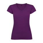 Women’s 100% cotton jersey t-shirt, 155 g/m², Roly purple colour