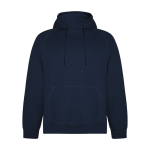 Unisex hoodie made of 57% organic cotton, 300 g/m², Roly navy-blue colour