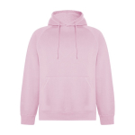 Unisex hoodie made of 57% organic cotton, 300 g/m², Roly light pink colour