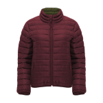 Women’s padded jacket made of 100% polyester, 290 g/m², Roly burgundy colour