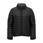 Women’s padded jacket made of 100% polyester, 290 g/m², Roly black colour