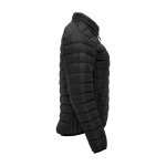 Women’s padded jacket made of 100% polyester, 290 g/m², Roly black colour