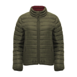 Women’s padded jacket made of 100% polyester, 290 g/m², Roly military green colour