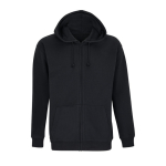 Hoodie, cotton and polyester, 280 g/m2, SOL'S Carter black colour