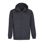 Hoodie, cotton and polyester, 280 g/m2, SOL'S Carter dark grey colour sixth view