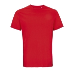 Unisex 100% organic cotton t-shirt, 175 g/m2, SOL'S Legend red colour