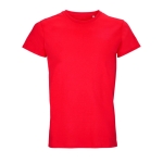 Unisex crew-neck cotton T-shirt, 150 g/m2, SOL'S Crusader red colour