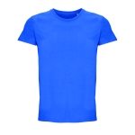 Unisex crew-neck cotton T-shirt, 150 g/m2, SOL'S Crusader royal blue colour third view