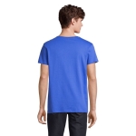 Unisex crew-neck cotton T-shirt, 150 g/m2, SOL'S Crusader royal blue colour second photographic view