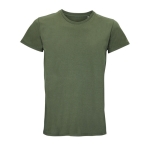 Unisex crew-neck cotton T-shirt, 150 g/m2, SOL'S Crusader military green colour