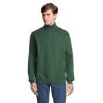 Cotton and polyester sweatshirt, 280 g/m2, SOL'S Conrad dark green colour photographic view