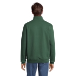 Cotton and polyester sweatshirt, 280 g/m2, SOL'S Conrad dark green colour second photographic view