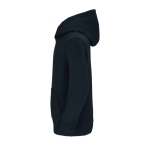 Children's cotton and polyester hoodie, 280 g/m2, SOL'S Condor black colour side view