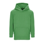 Children's cotton and polyester hoodie, 280 g/m2, SOL'S Condor green colour eighth view