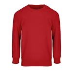 Children's sweater, recycled cotton, 280 g/m2, SOL'S Columbia red colour