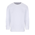 Children's sweater, recycled cotton, 280 g/m2, SOL'S Columbia white colour ninth view