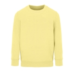 Children's sweater, recycled cotton, 280 g/m2, SOL'S Columbia light yellow colour