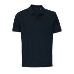 Polo shirt, 100% organic cotton, 2 buttons, 210 g/m2, SOL'S Pegase black colour