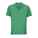 Polo shirt, 100% organic cotton, 2 buttons, 210 g/m2, SOL'S Pegase green colour