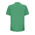 Polo shirt, 100% organic cotton, 2 buttons, 210 g/m2, SOL'S Pegase green colour rear view