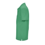 Polo shirt, 100% organic cotton, 2 buttons, 210 g/m2, SOL'S Pegase green colour side view