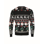 Christmas jumper with 10 LED lights, size S/M black colour