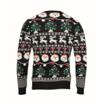 Christmas jumper with 10 LED lights, size L/XL black colour third view