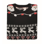 Christmas jumper with 10 LED lights, size L/XL black colour fourth view