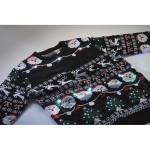 Christmas jumper with 10 LED lights, size L/XL black colour seventh photographic view