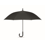 Windproof pongee umbrella with checked interior design, Ø58 black colour third view