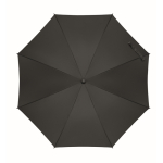 Windproof pongee umbrella with checked interior design, Ø58 black colour